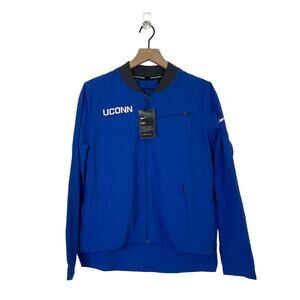 NEW Nike Basketball Dri-Fit UCONN Huskies Full Zip Jacket Blue Women's Medium